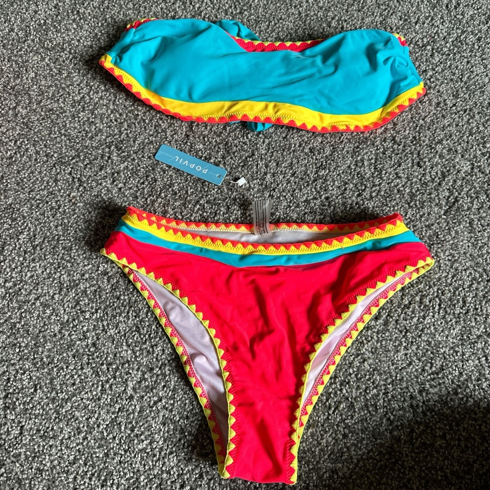 Popvil bikini. size small top and bottom